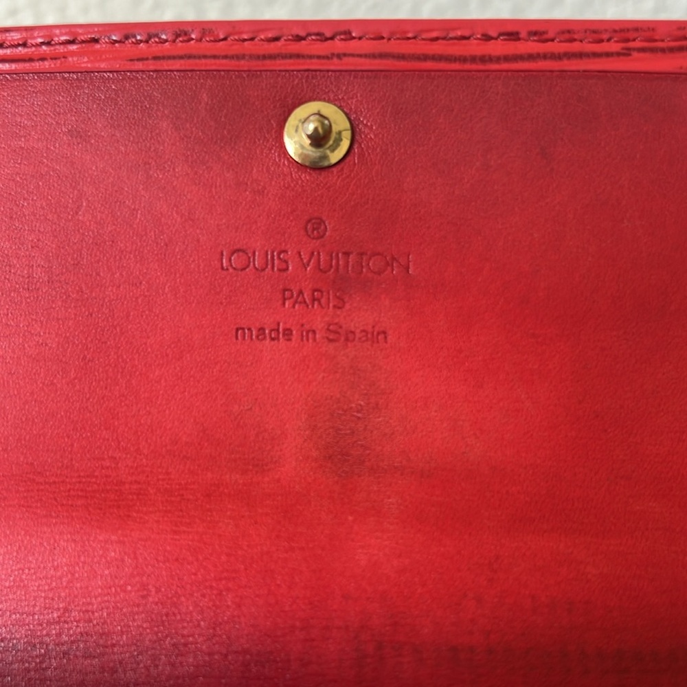 Louis Vuitton Red Epi Continental Wallet - Picture 10 of 13